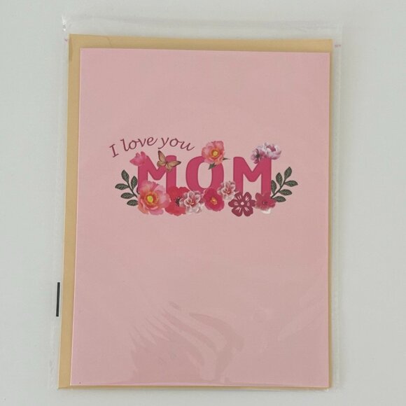 Happy Mother's Day! Floral Pop Up Greeting Card, Pop-Up Card, 3D Card - Picture 4 of 4